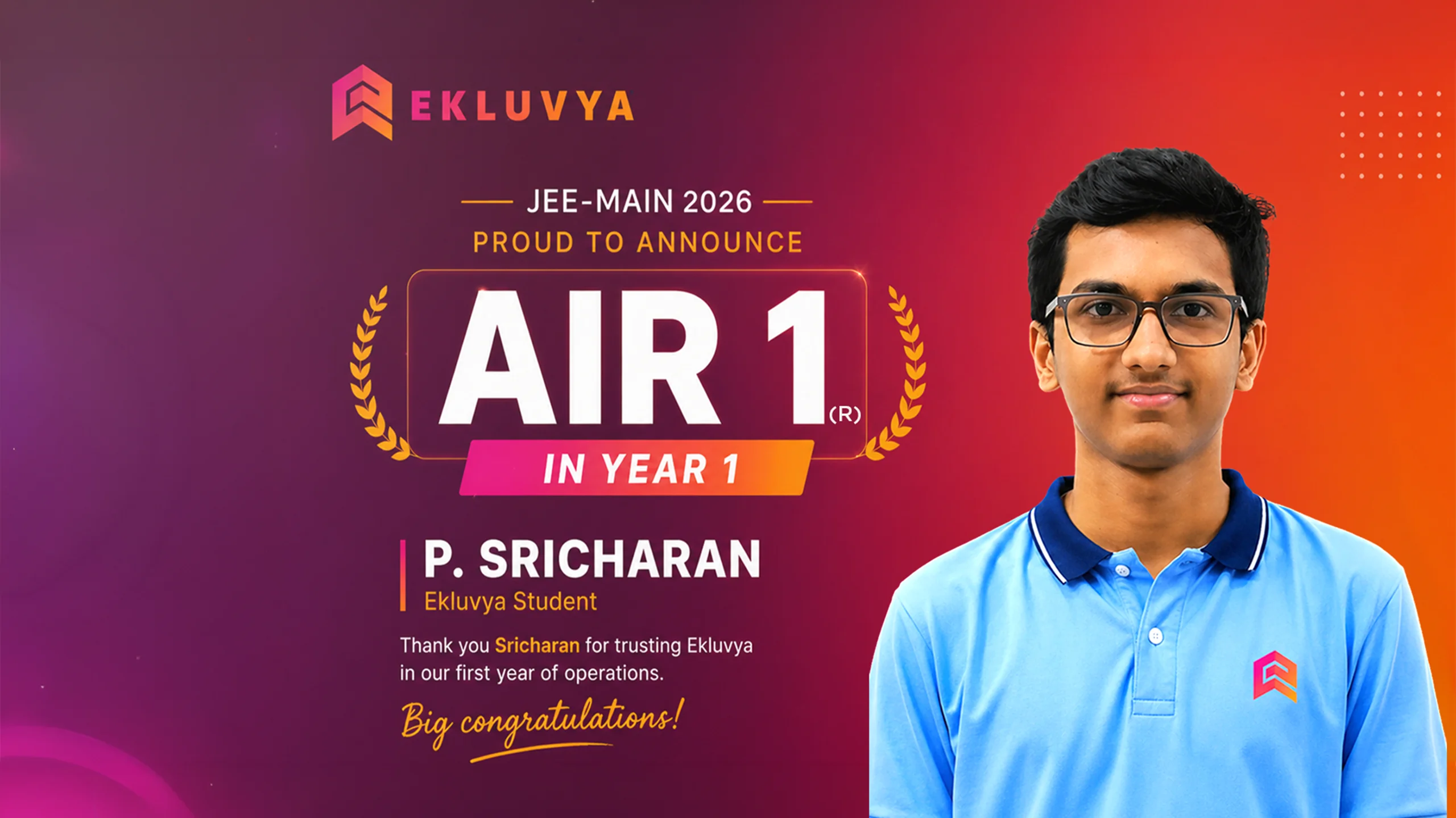 Ekluvya JEE Banner