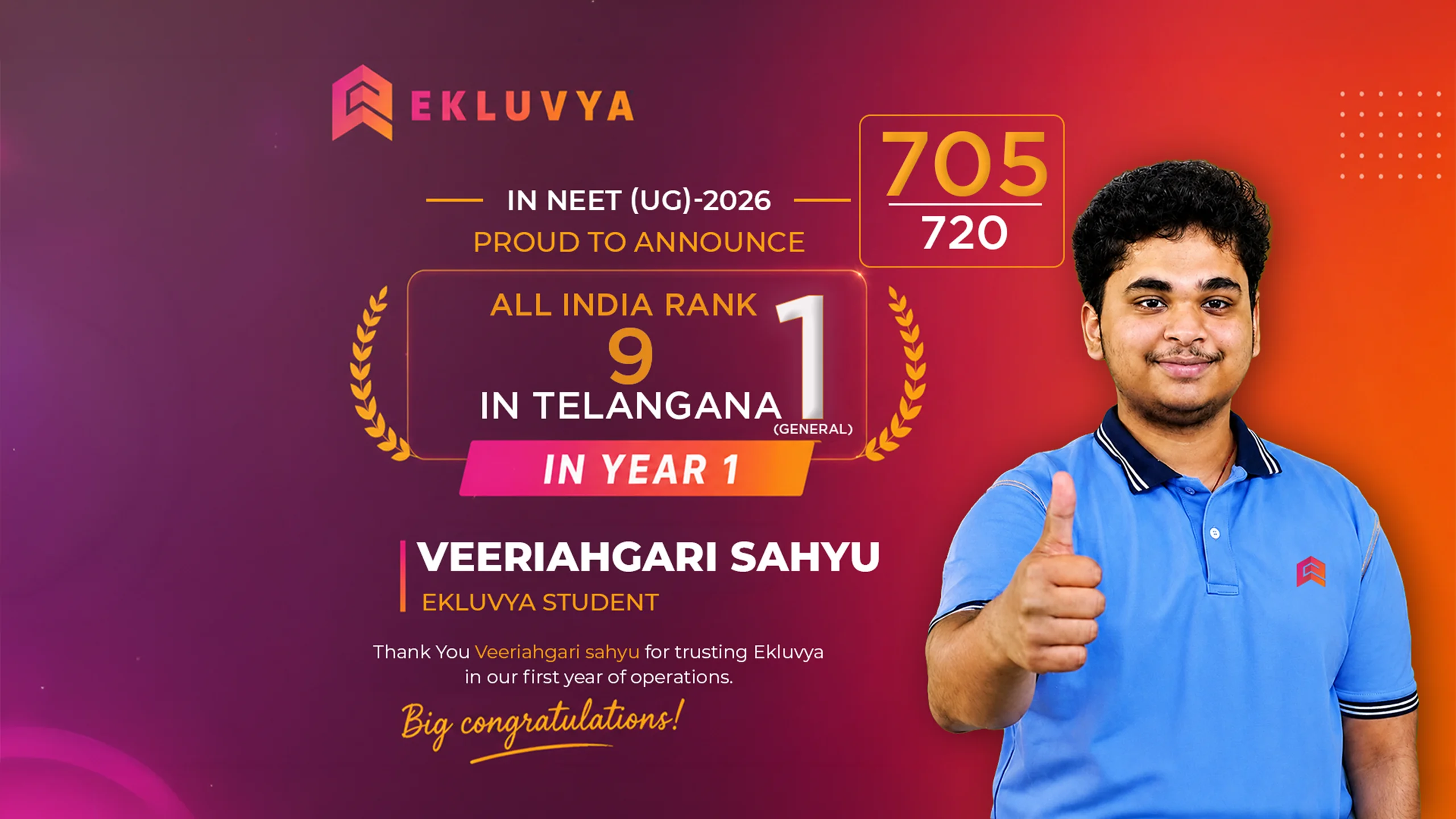 Ekluvya NEET Banner